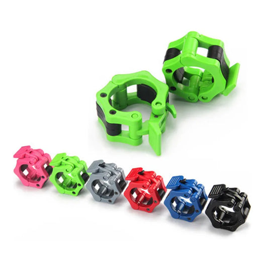 1 Pair 1" 2" Barbell Collars Standard Spinlock Clamps Dumbbel Spring Clips Lock Jaw Quick Release