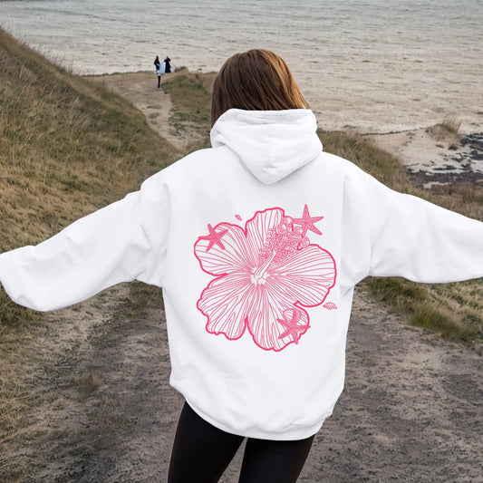 Hooded Sweatshirt Casual Long Sleeve Pullover Loose Autumn Long Sweatshirts Retro