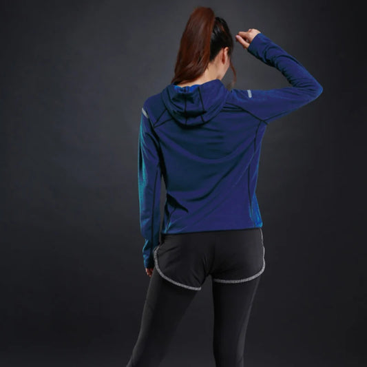 Women's Jacket Hoodies Long Sleeve T-shirts Quick Dry Breathable Sports T Shirt