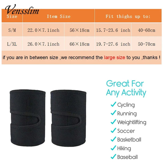 Fat Burn Thigh Trimmer Wrap Women Thermo Neoprene Weight Loss 2 Pieces Leggings Shapers