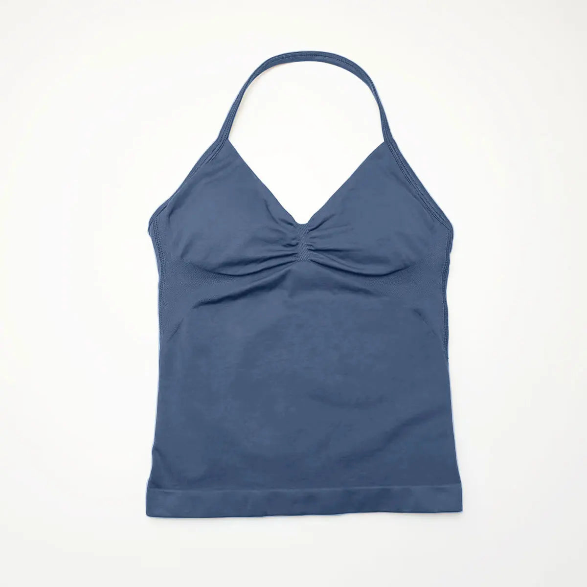 Longline Strappy Top Sports Fitness Tank Top Gym Beautiful Open Back Bra Halter