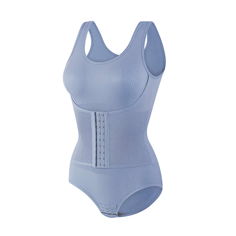 Bodysuit Shapewear Double Breasted Tummy Control Body Shaper Postpartum Slimming Woman Waist Trainer Flat Belly Comfort Corset