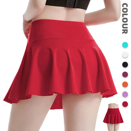 Fitness Tennis Skirts Golf Skirt High Waist Shorts Women Athletic Girls Pleated Skorts