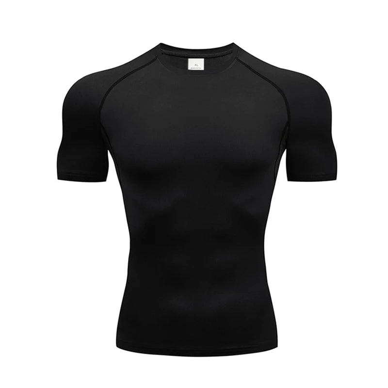 Breathable Compression Sportswear Two-piece Tight T-shirt Fitness Shorts