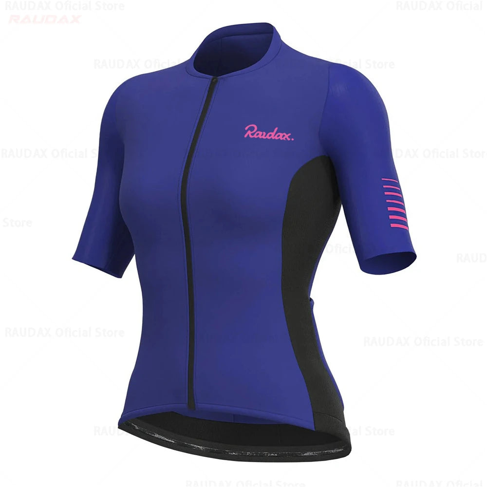 Women Cycling Clothing Short Sleeve Cycling Jersey Mtb Bike