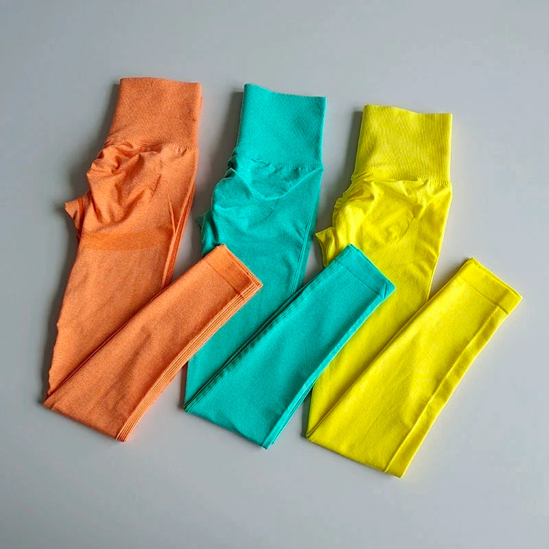 Women Seamless Yoga Pants High-Waisted Sports Push Up Leggings