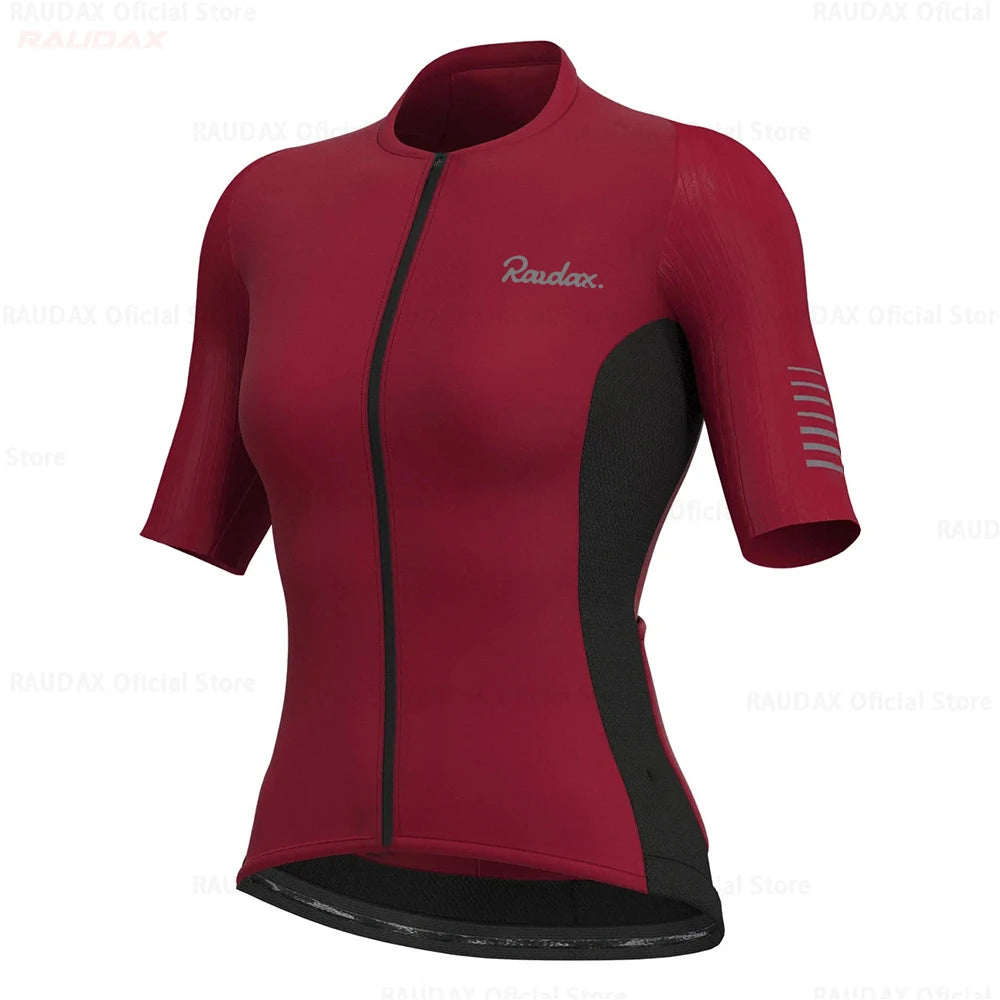 Women Cycling Clothing Short Sleeve Cycling Jersey Mtb Bike