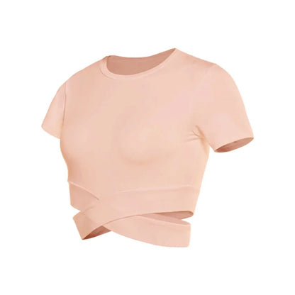 Fitness T-shirts  Sportswear Crop Tops Sports Wear For Women T-shirt