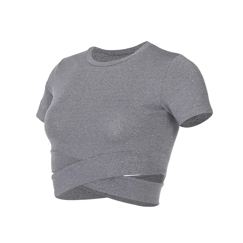 Fitness T-shirts  Sportswear Crop Tops Sports Wear For Women T-shirt