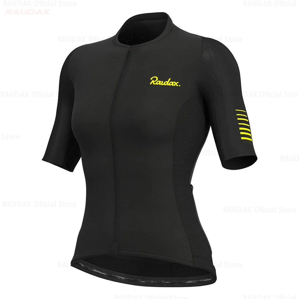Women Cycling Clothing Short Sleeve Cycling Jersey Mtb Bike