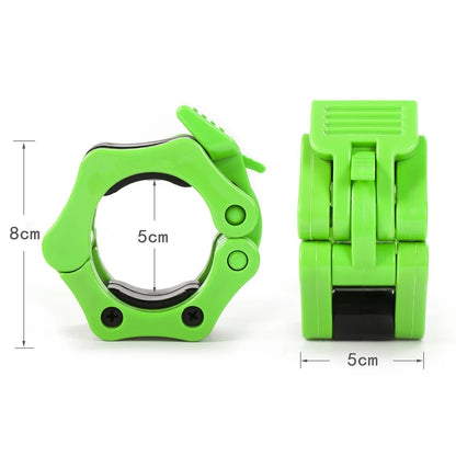 1 Pair 1" 2" Barbell Collars Standard  Spinlock Clamps Dumbbel Spring Clips Lock Jaw Quick Release