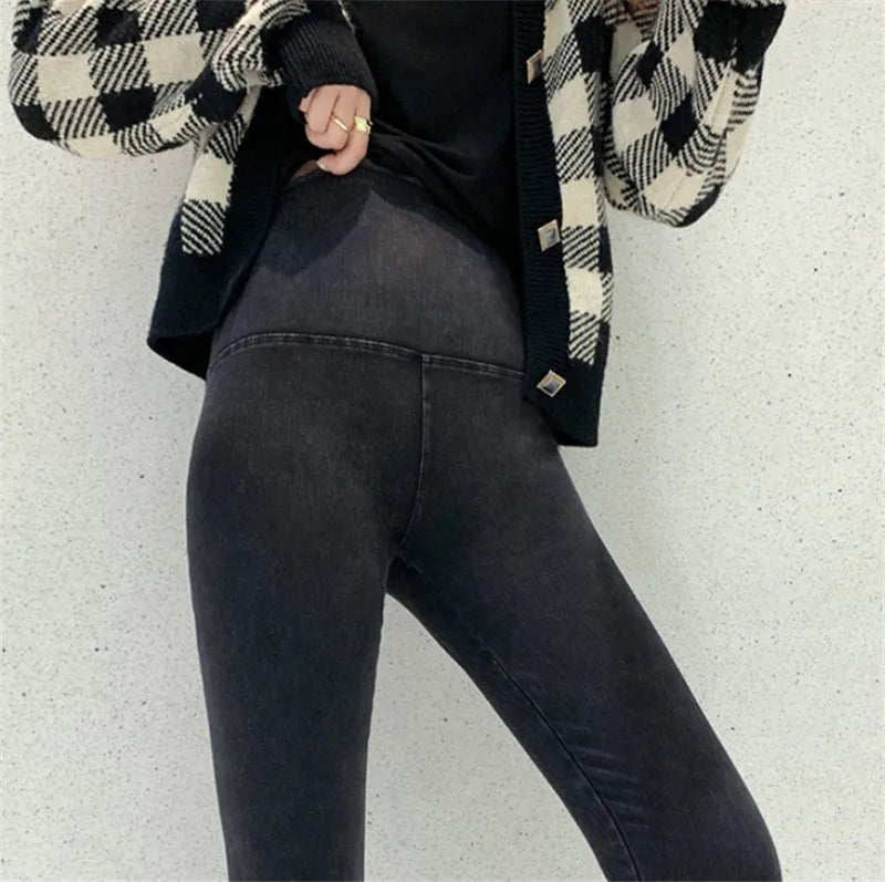 High Waisted Fashion  Denim Pants Good Stretchy Streetwear Casual Body Shaping