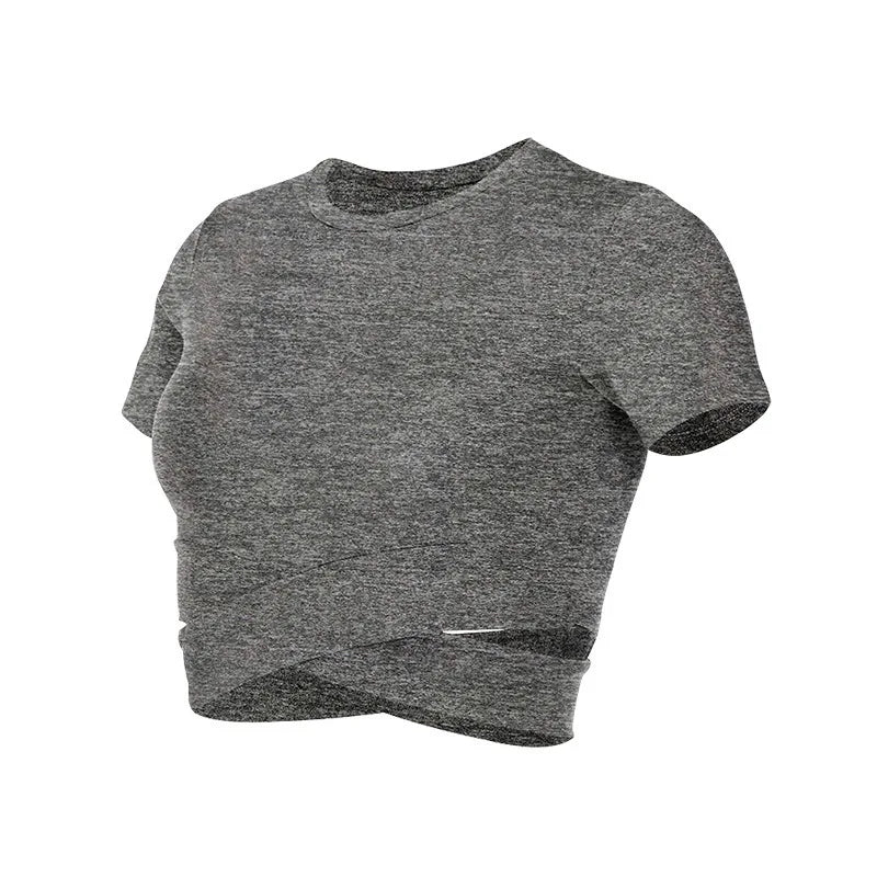 Fitness T-shirts  Sportswear Crop Tops Sports Wear For Women T-shirt