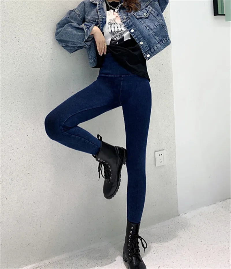 High Waisted Fashion  Denim Pants Good Stretchy Streetwear Casual Body Shaping