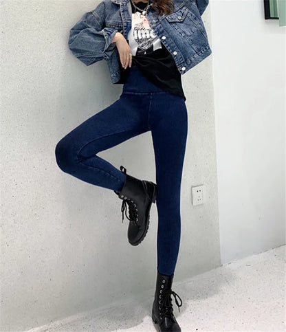High Waisted Fashion  Denim Pants Good Stretchy Streetwear Casual Body Shaping