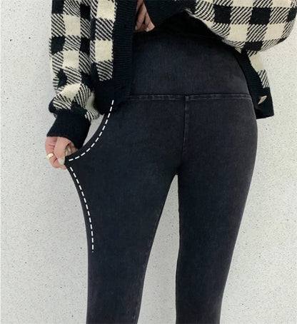 High Waisted Fashion  Denim Pants Good Stretchy Streetwear Casual Body Shaping