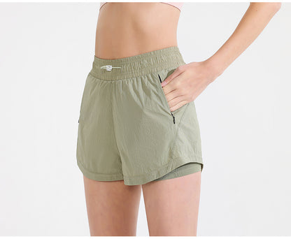 Yoga Wear Sport High Waist Short Pocket Sportswear Fitness Outfit Push Up Quick Drying