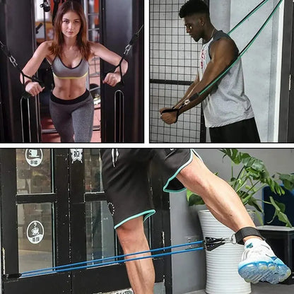 Resistance Bands With Handles, Exercise Bands, Workout Bands With Handles  Strength Training Equipment At Home