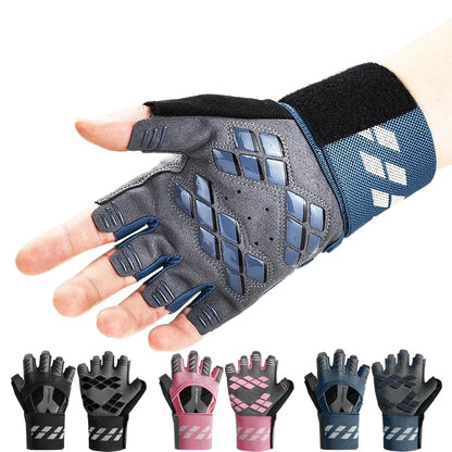 Half Finger Gym Gloves Training Fitness Gloves Anti-slip Gel Bodybuilding Workout