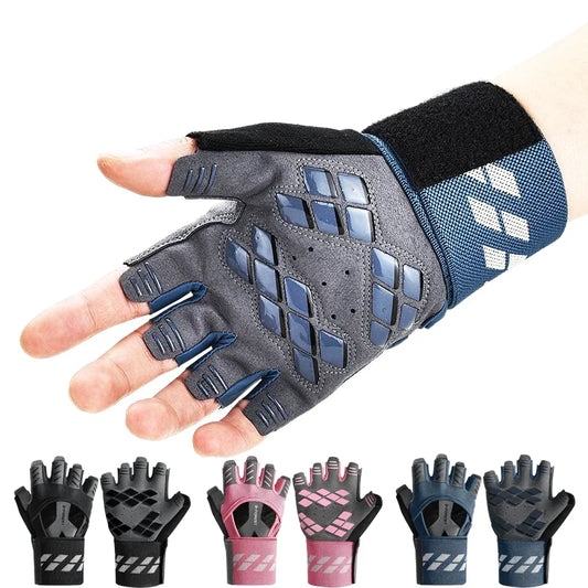 Half Finger Gym Gloves Training Fitness Gloves Anti-slip Gel Bodybuilding Workout