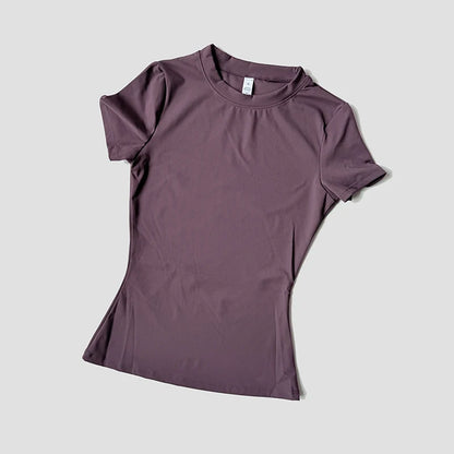 Women Seamless T Shirts Fitness Clothes Short Sleeve Yoga Active Wear