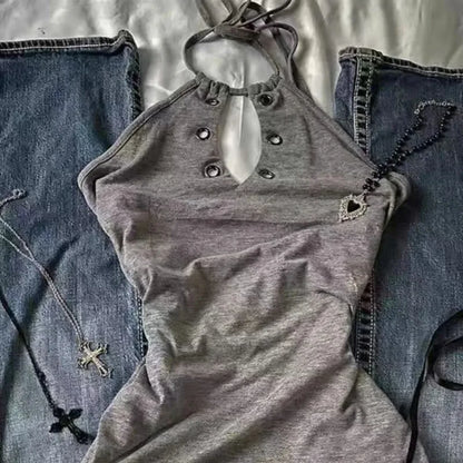 Vintage Sweet Spicy Tees Sleeveless Slim Fit Tank Crop Tops