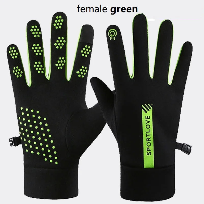 Winter Gloves Women Cycling Bike Thermal Fleece Cold Resistance Wind Waterproof