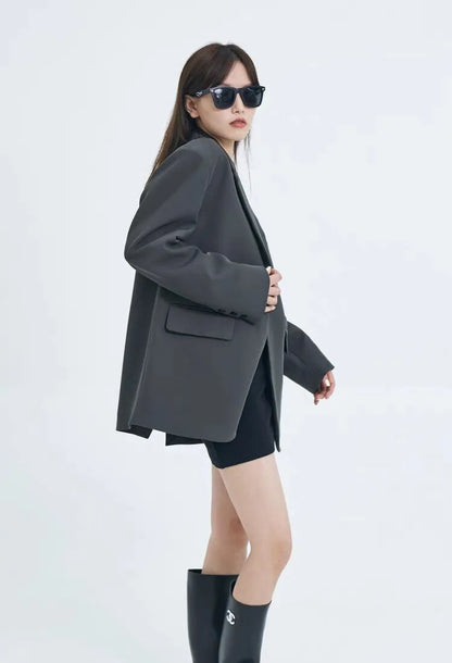 Casual Suit Jacket for Women Loose Version Temperament Commuting Small Suit Top for Women Blazer