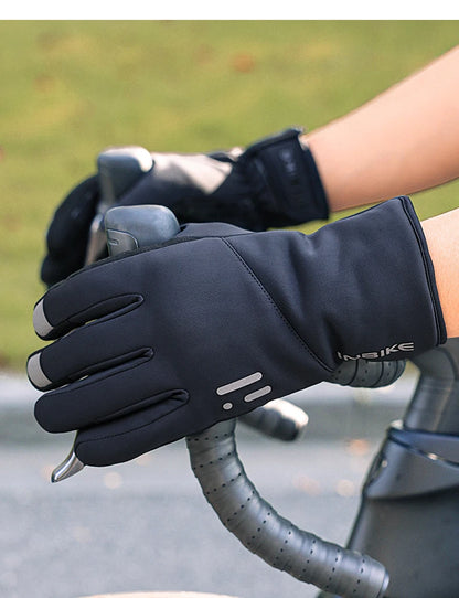 Winter Cycling Gloves for Women Warm Fleece Biking Glove for Riding Waterproof Touchscreen Accessories