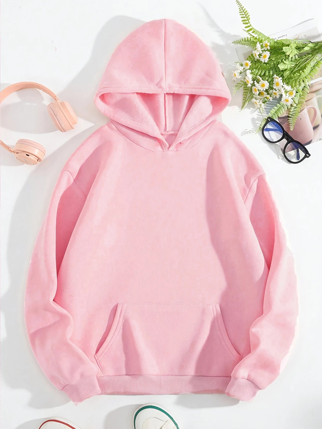 High-end cartoon-printed sports hoodies women's clothing, casual women's hoodies