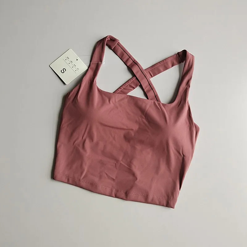 Seamless Sports Bra Sexy Yoga Fitness  Push-Up Bra
