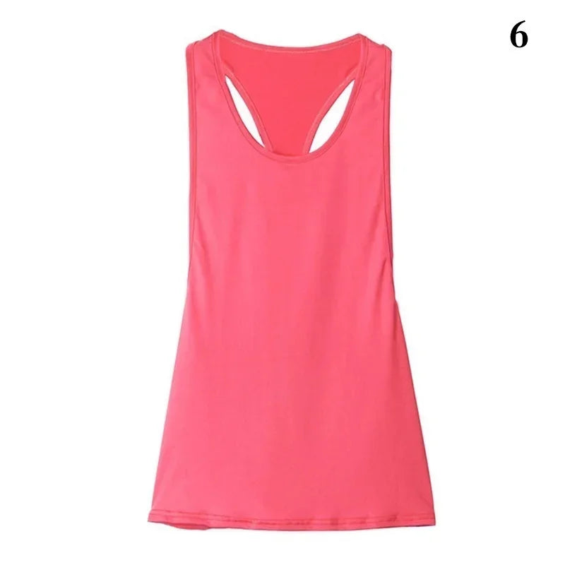 Women's Tank Tops Blouse Loose Sleeveless Shirt Gym Yoga Vest