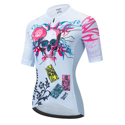 Women Cycling Jersey Tops Summer Racing Short Sleeve MTB Bike Jersey Shirt