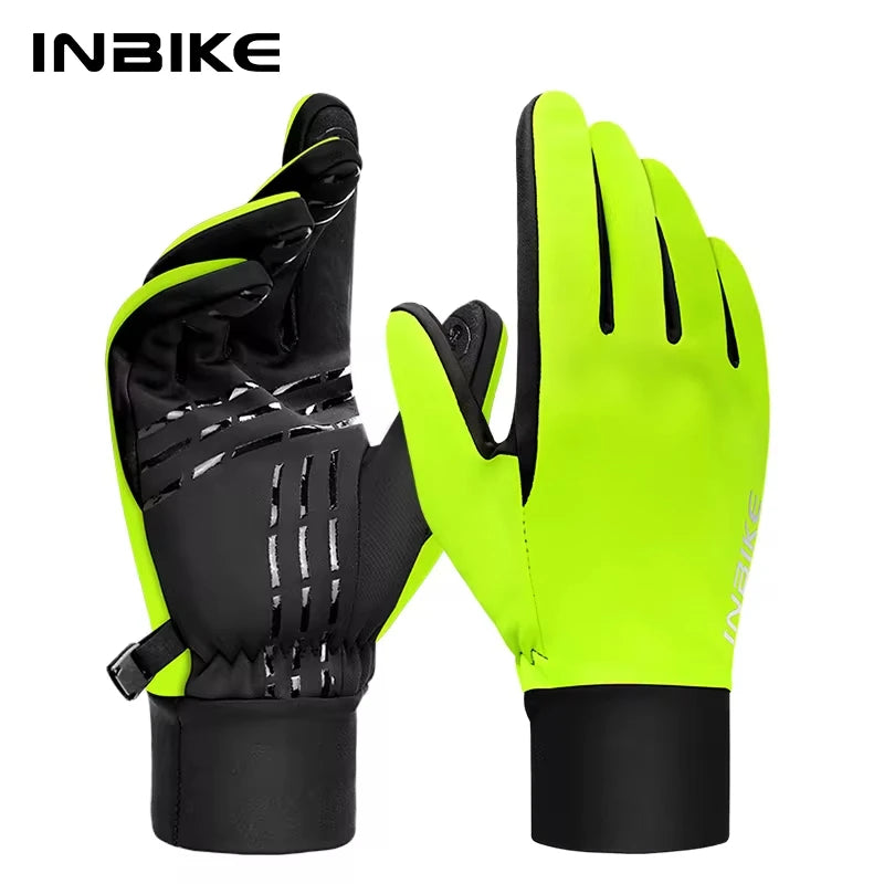 Winter Cycling Gloves for Women Warm Fleece Biking Glove for Riding Waterproof Touchscreen Accessories
