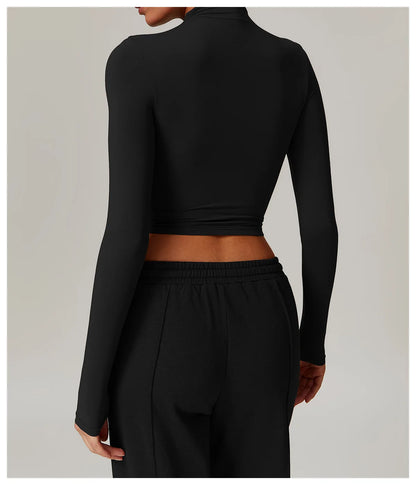 Yoga Shirts for Women 2025 Long Sleeve Quick-drying Versatile Outer Wear