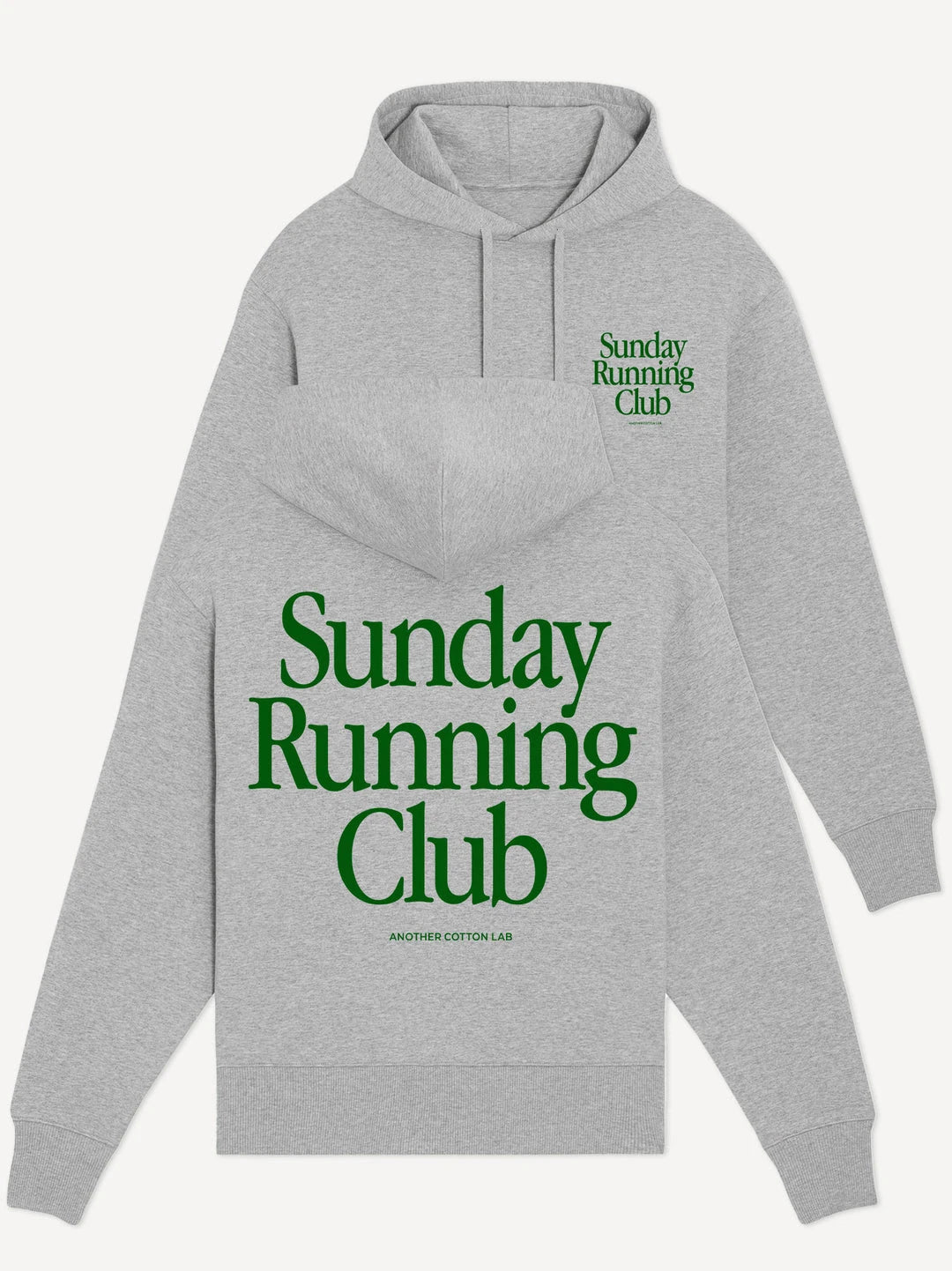 Sunday Running Club Oversized Hoodie Warm in Autumn Winter Thick Fleece Warmth Pullover