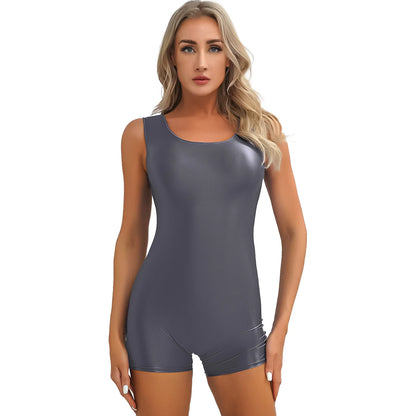 Yoga Sport Boyleg Bodysuit Pilates Aerobics Dance Leotard Gym Bodybuilding Workout Playwear