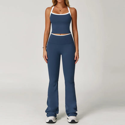 Yoga Set for Women Tight-fitting Gym Outfit Sportswear Yoga Vest Running Shorts Fitness Clothes