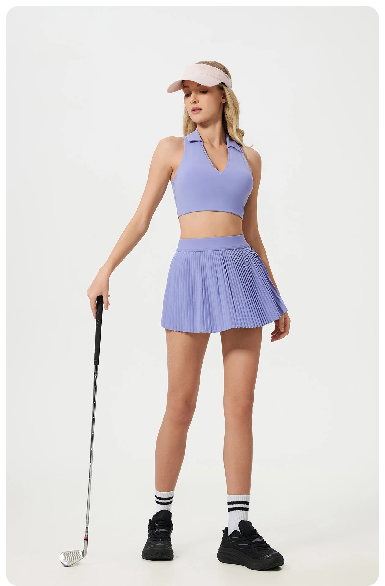 High Waist Tights Tennis Shorts Dress With Pockets Pleated Pocket Skirt Quick Dry Golf Wear