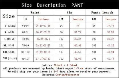 Casual Printed Sports Running Trousers  Drawstring Solid Sweatpants Unisex Gym Wear
