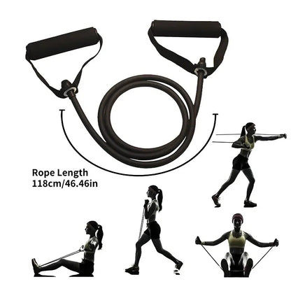 Resistance Bands With Handles, Exercise Bands, Workout Bands With Handles  Strength Training Equipment At Home