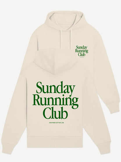 Sunday Running Club Oversized Hoodie Warm in Autumn Winter Thick Fleece Warmth Pullover