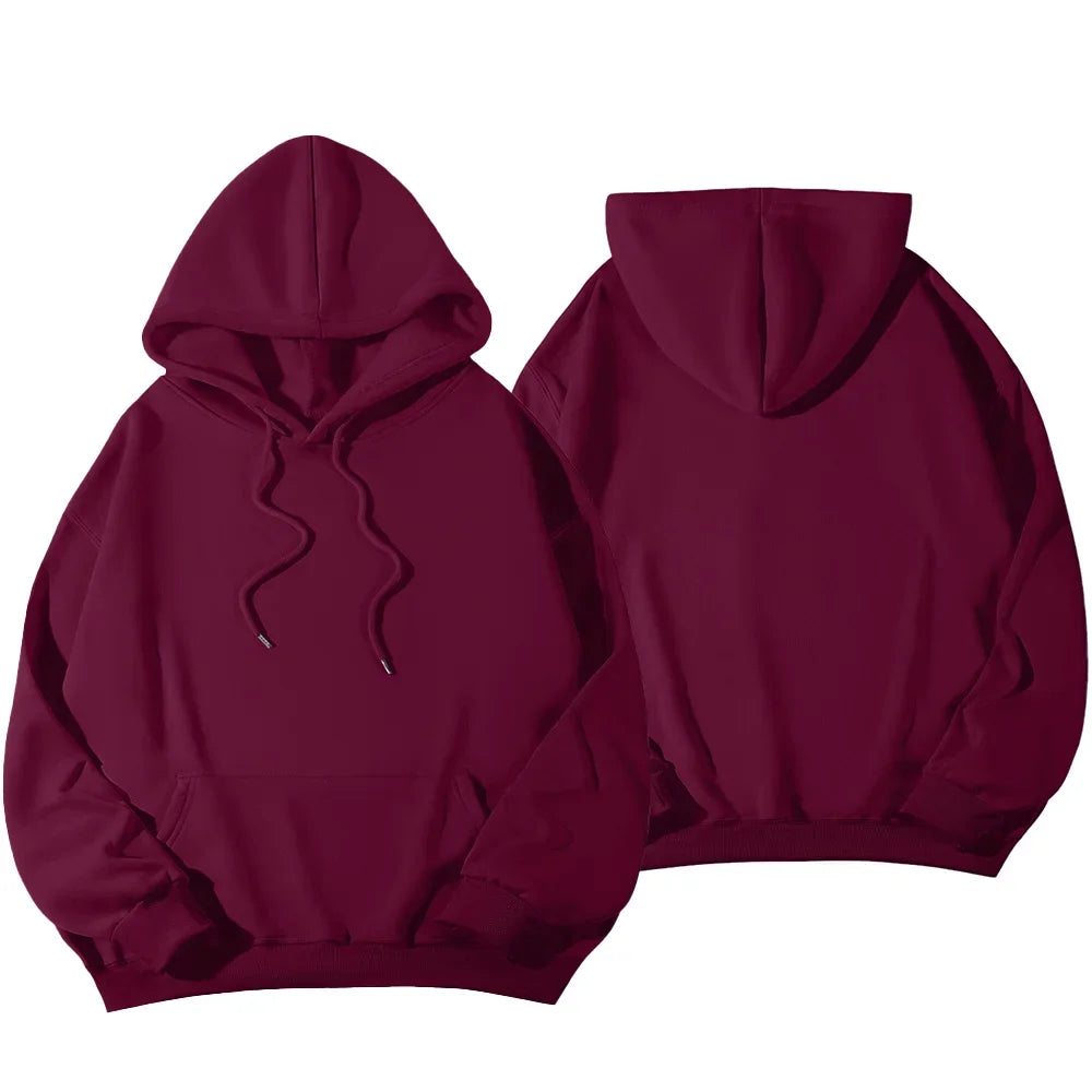 Women's Hoodies Casual Hoodie 2026 Solid Color Hoodies Oversize  Sweatshirt