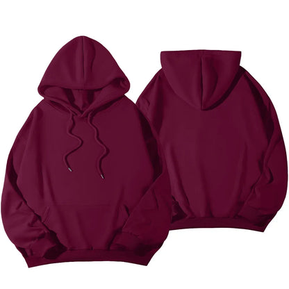 Women's Hoodies Casual Hoodie 2026 Solid Color Hoodies Oversize  Sweatshirt