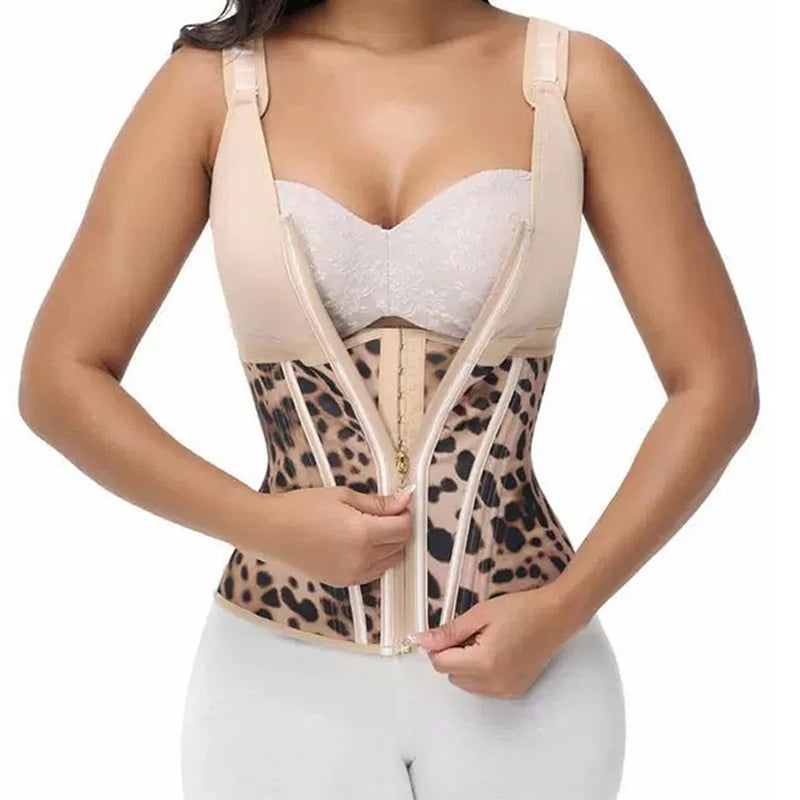 Purple Vest High Compression Waist Trainer with Zipper Slimming Tummy Control Shapewear
