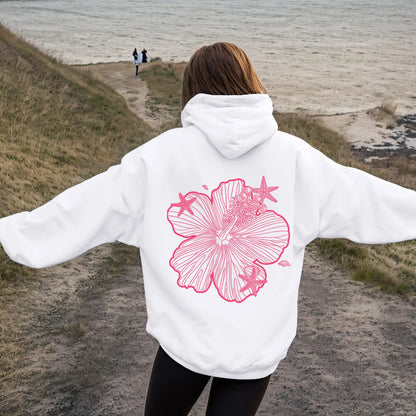 Hooded Sweatshirt Casual Long Sleeve Pullover Loose Autumn Long Sweatshirts Retro