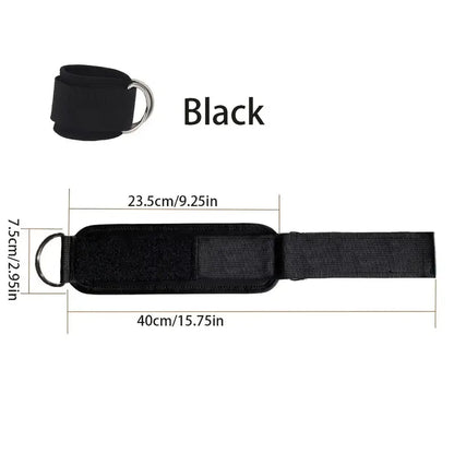 Adjustable Ankle Cuffs - Leg Workout Straps for Glute & Thigh Training,