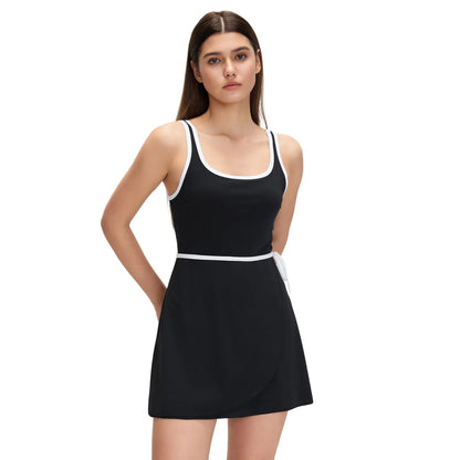 Tennis Sports Dress for Women Golf Skirts with Bra and Shorts Workout  Activewear