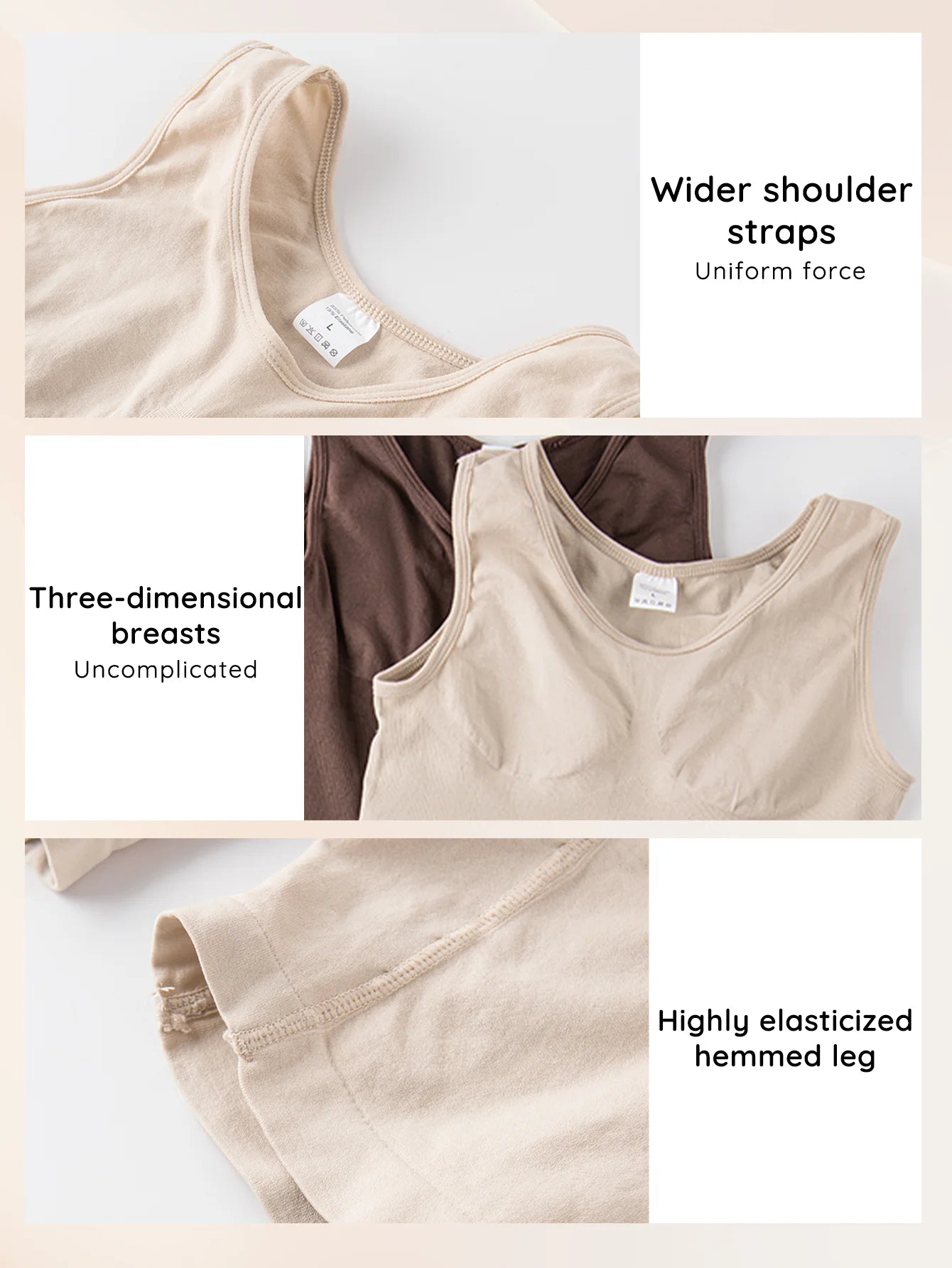 Sexy Bodysuits Full Coverage Shapewear Thigh Slim Body Suit Wide Shoulder Body Shaper Jumpsuit Seamless