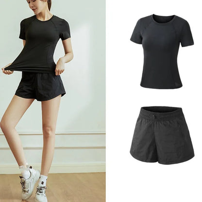 Yoga Wear Sport High Waist Short Pocket Sportswear Fitness Outfit Push Up Quick Drying